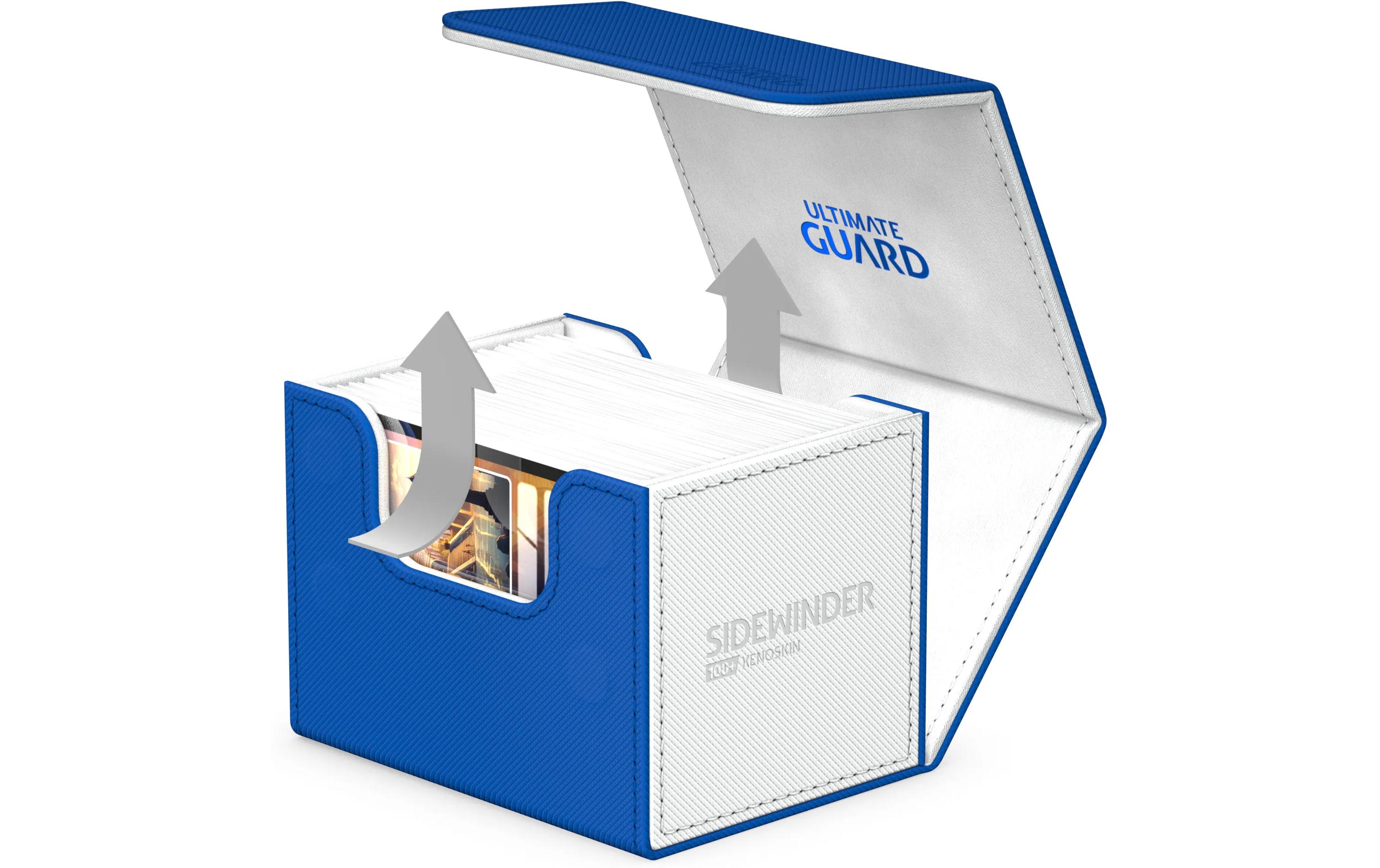 Kartenbox XenoSkin Synergy Sidewinder 100+ Blau/WeissHochwertige Box für Sammelkarten in Standardgrösse