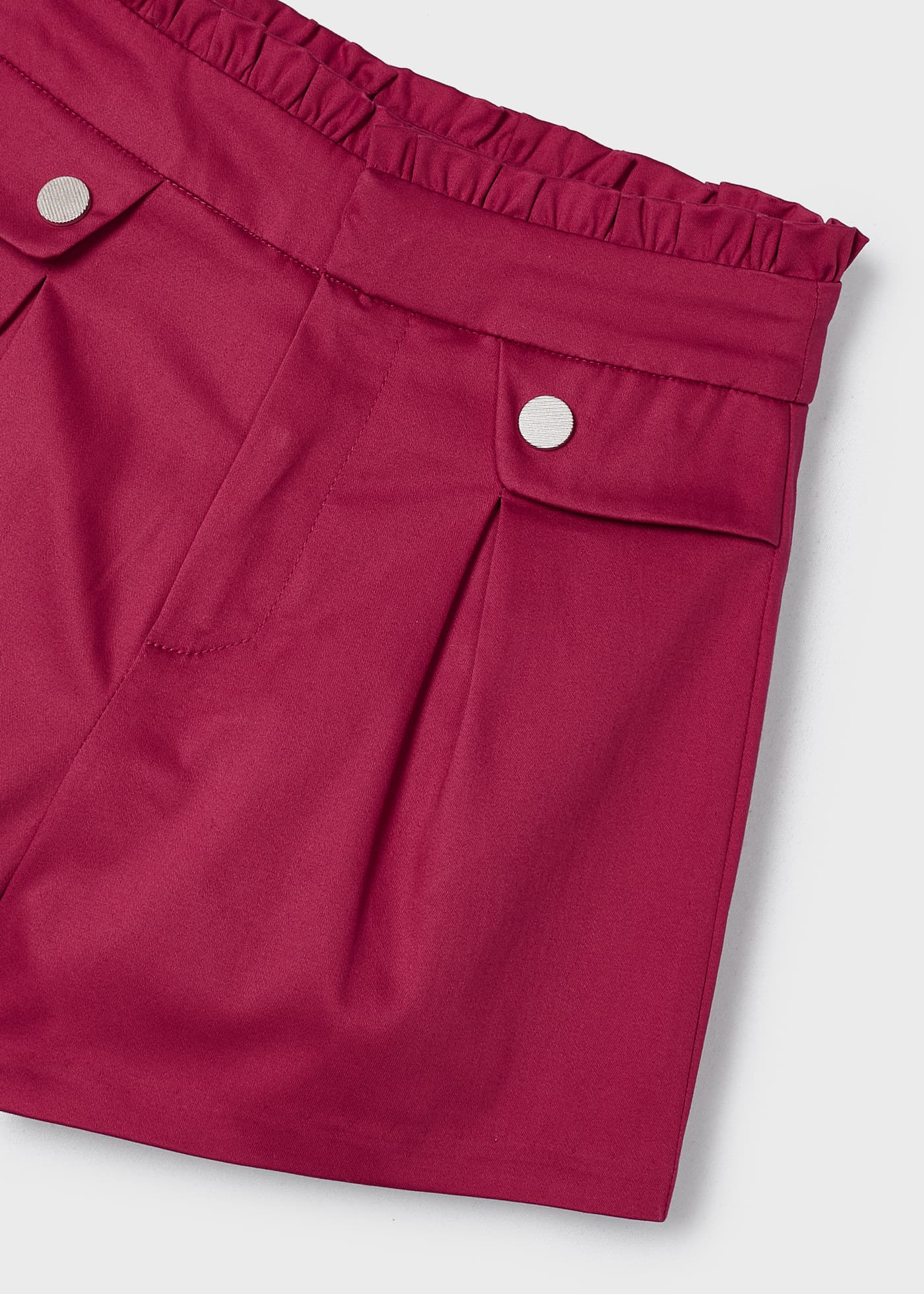 Calções de algodão acetinado para meninas