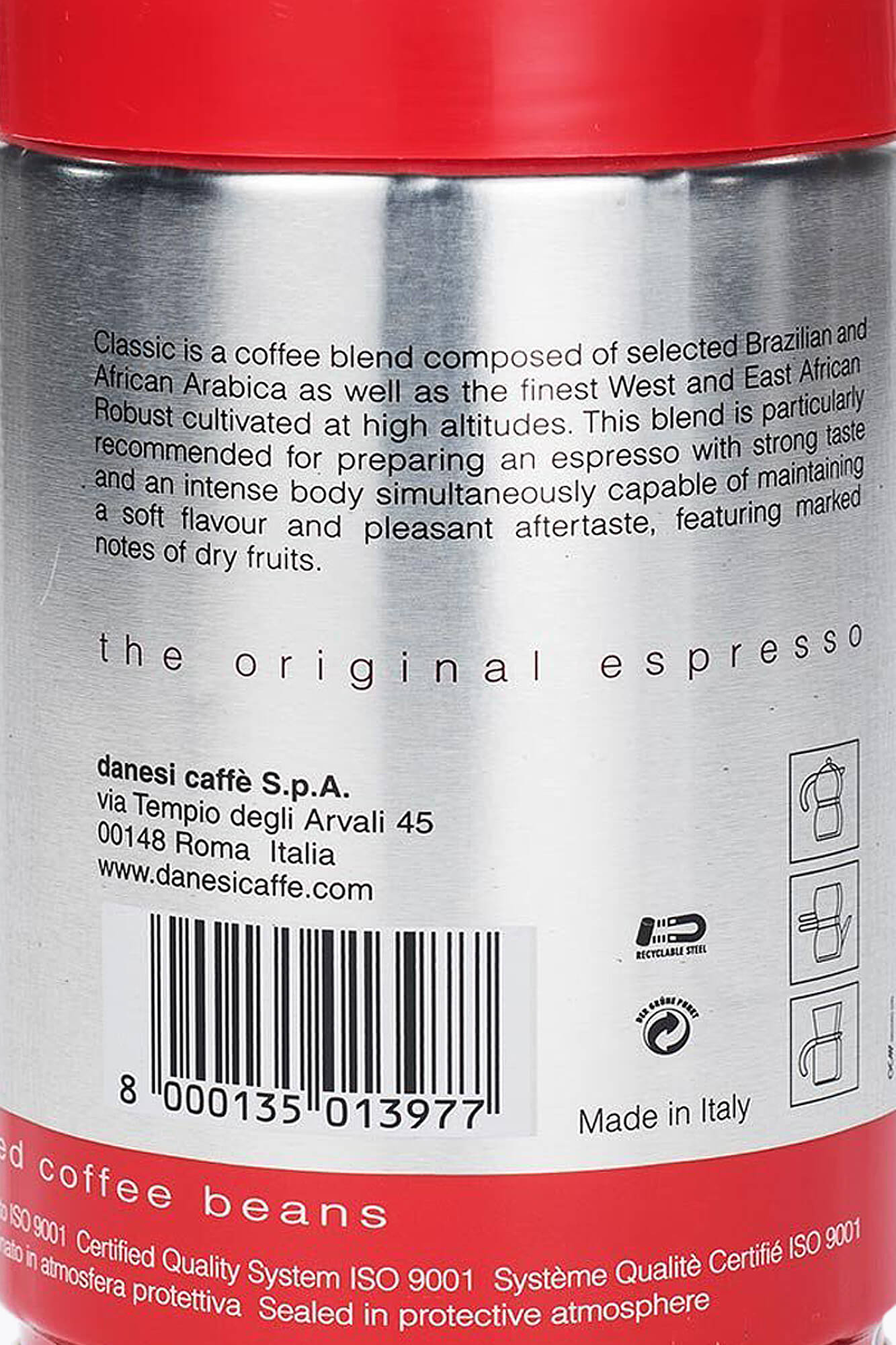 DANESI Caffè Espresso Classic 250g Dose