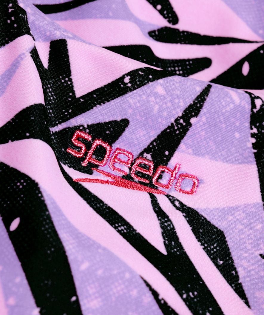 Speedo badedragt til piger - Hyperboom Allover Medalist - Lyserød/sort