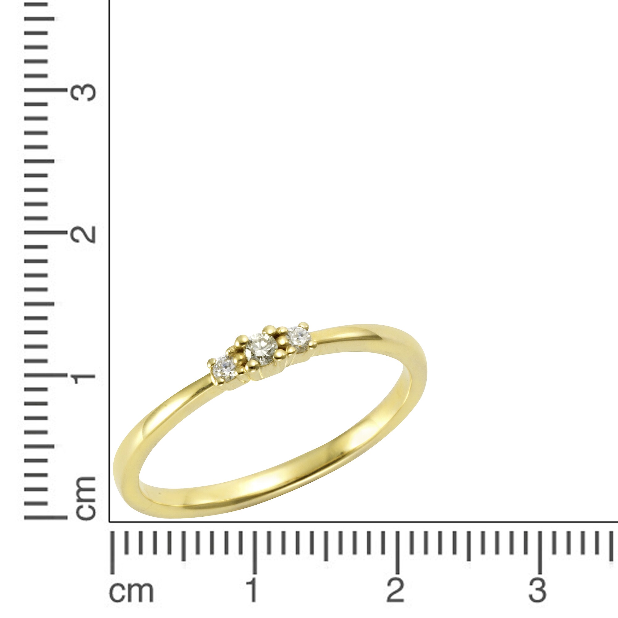 Orolino Ring Gold 585 mit 3x Brillant zus. 0,08ct.