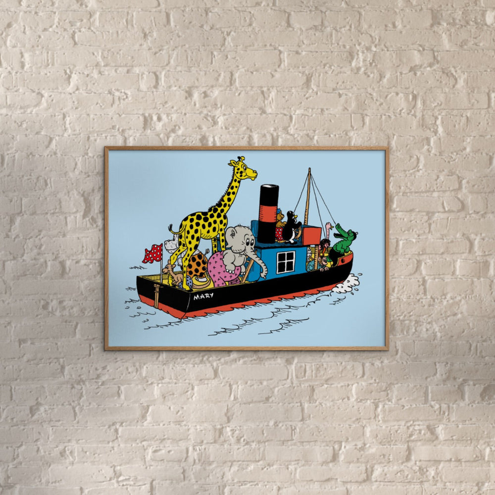 Køb Poster & Frame Rasmus Klump - Vennerne På Mary