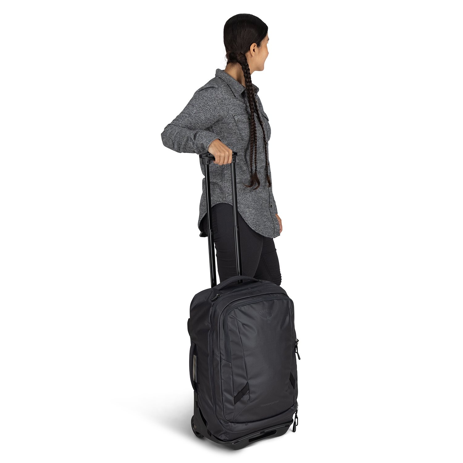 Osprey Transporter Wheeled Carry On blue flame-scoria blue
