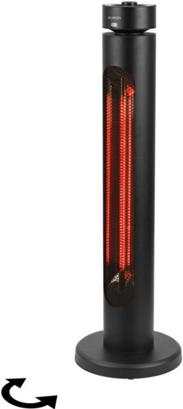Eurom - Golden 2000 Shadow Tower - Terrasverwarmer - Kleur: Zwart - Vermogen: 2000W