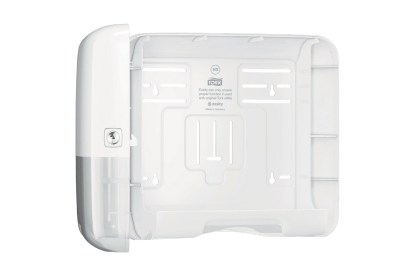 Tork® H3 Singlefold Mini Handdoek Dispenser Wit Elevation-lijn (553100