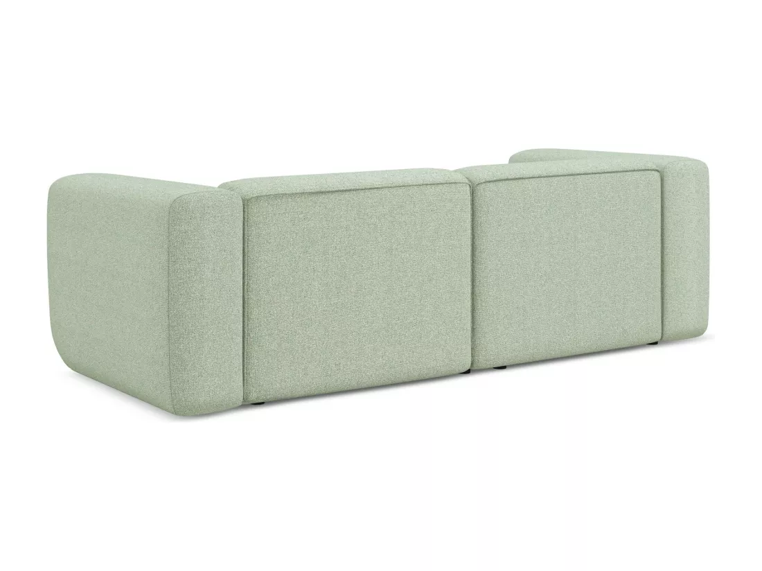 Canapé modulable 3 places en tissu texturé - vert clair - EKAHI