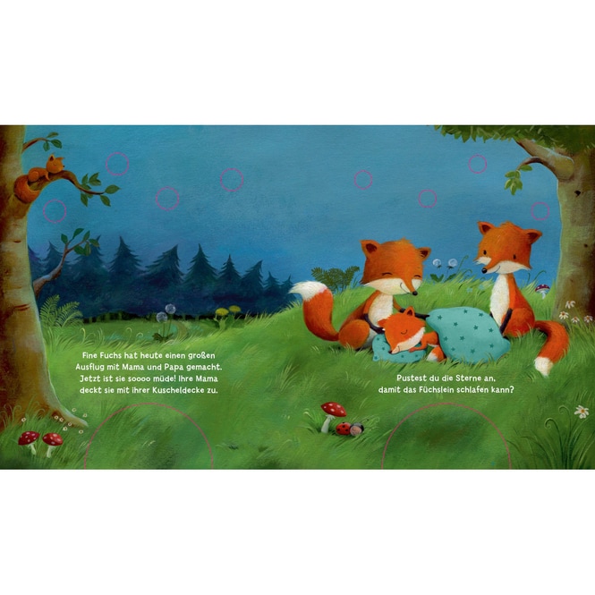Mein Puste-Licht-Buch - Wenn im Dunkeln Sterne funkeln