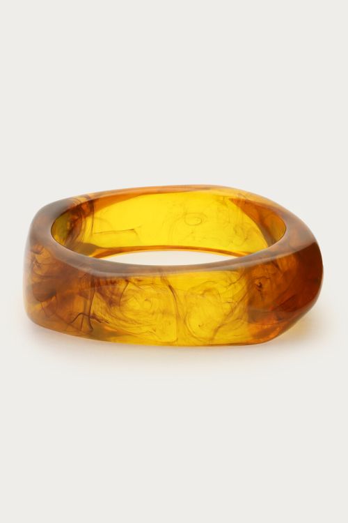 Bruine melange resin bangle