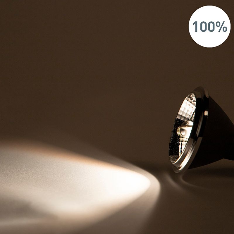 Set van 5 GU10 dim to warm LED lampen AR70 6W 2000K-3000K