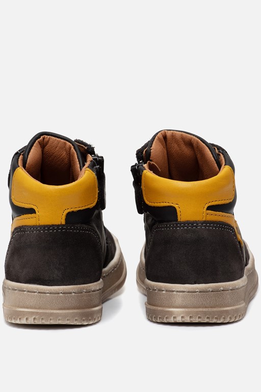 Develab Mid Cut Sneakers zwart Leer
