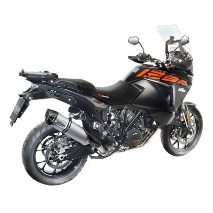 Silencieux Leo Vince LV One Evo embout carbone - Gris