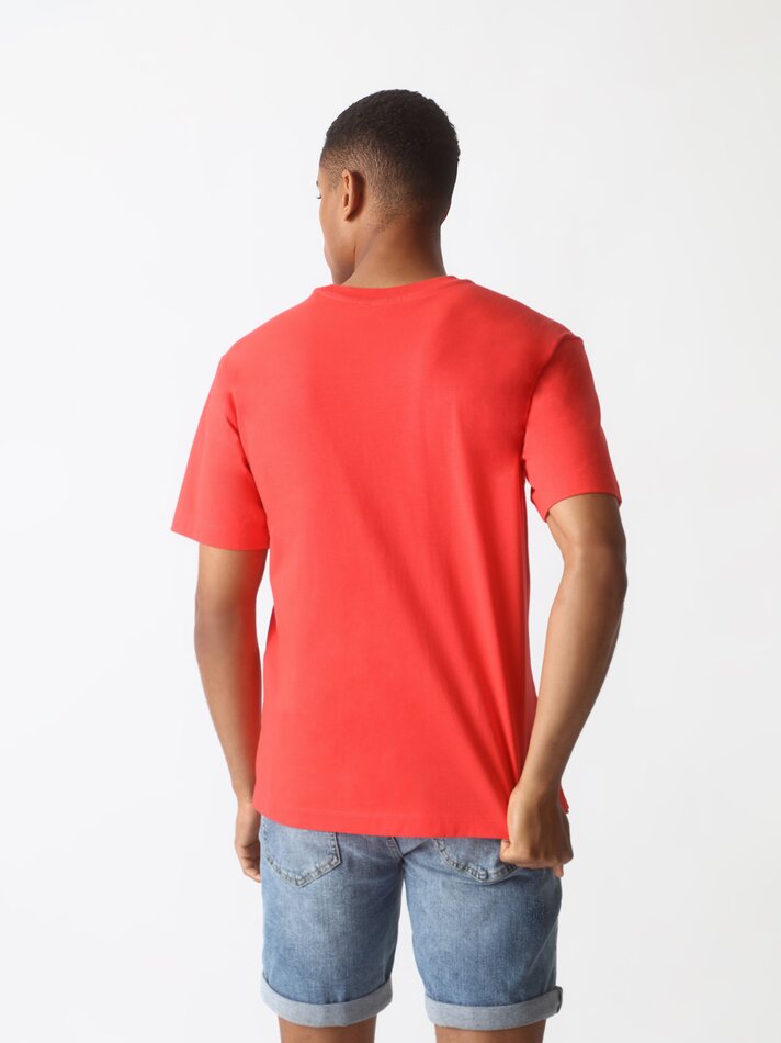 Camiseta Premium Relaxada - Vermelho Vivo