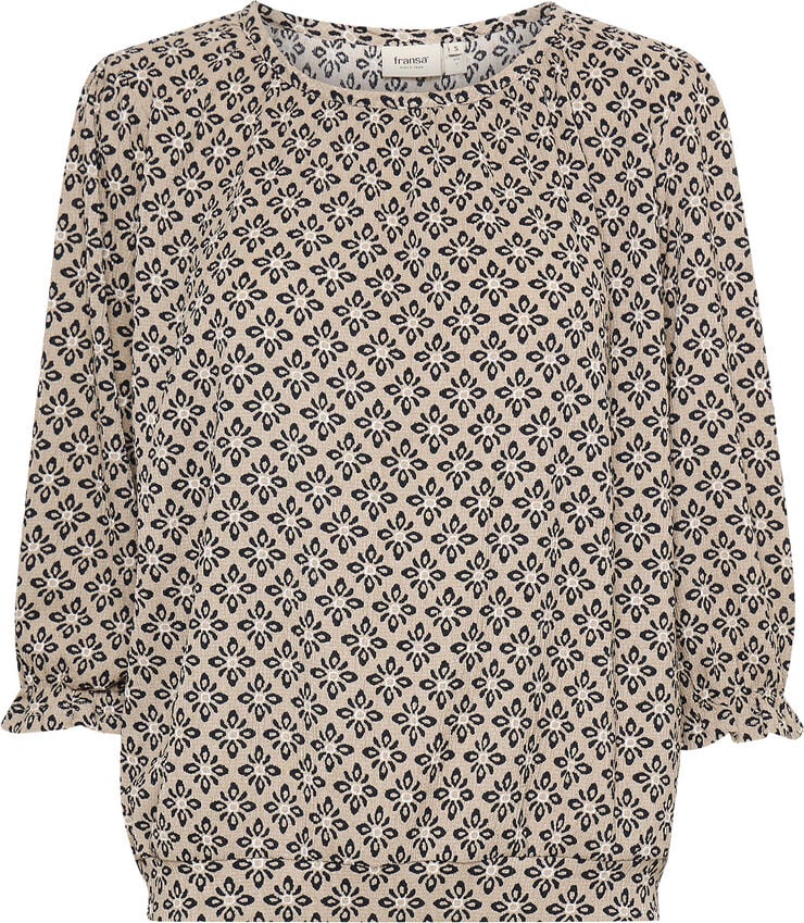 Fransa FRENORA TEE 1 Silver mink mix