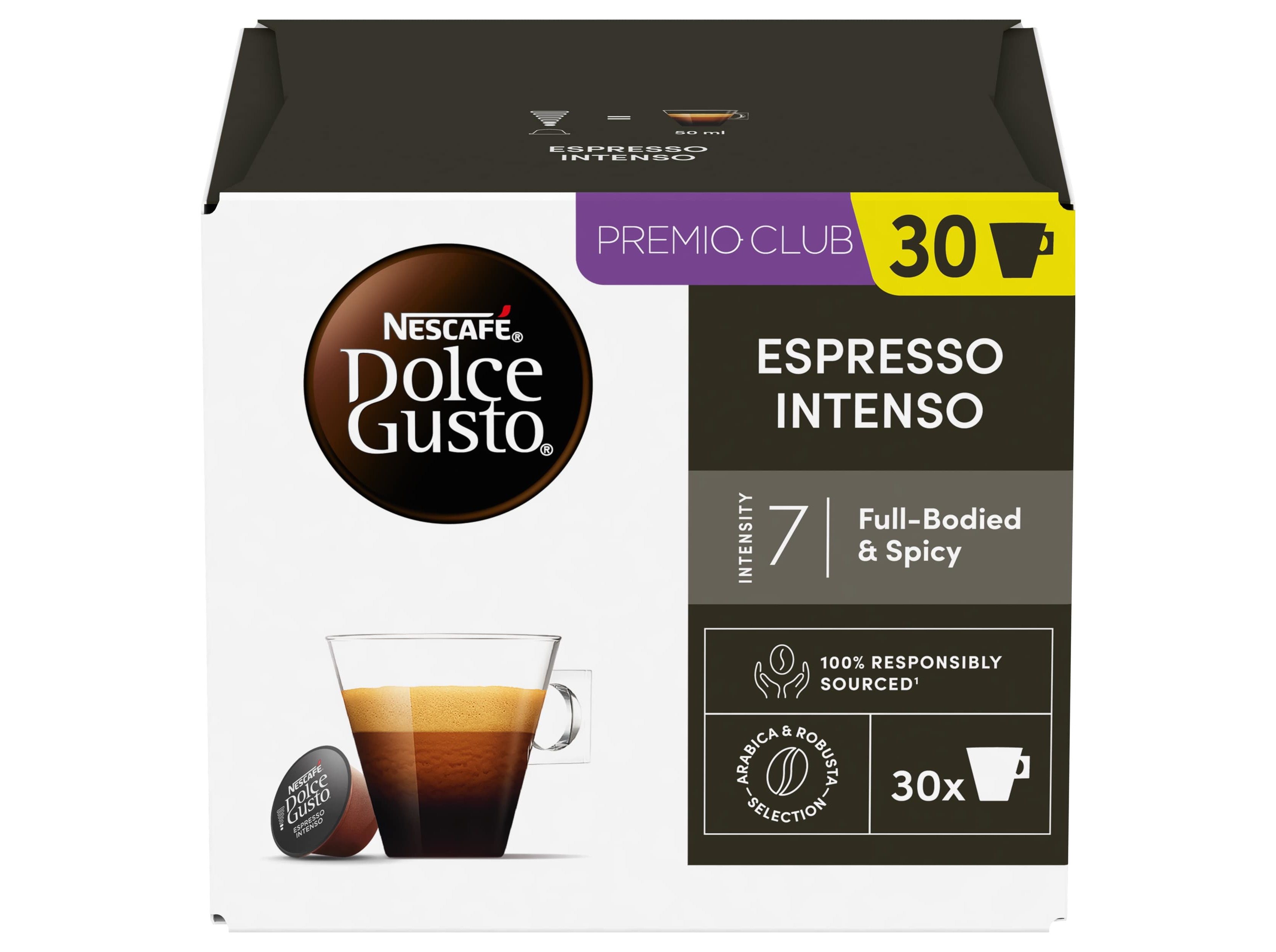 CÁPSULAS DOLCE GUSTO CAFÉ ESPRESSO INTENSIDADE 7 30UN