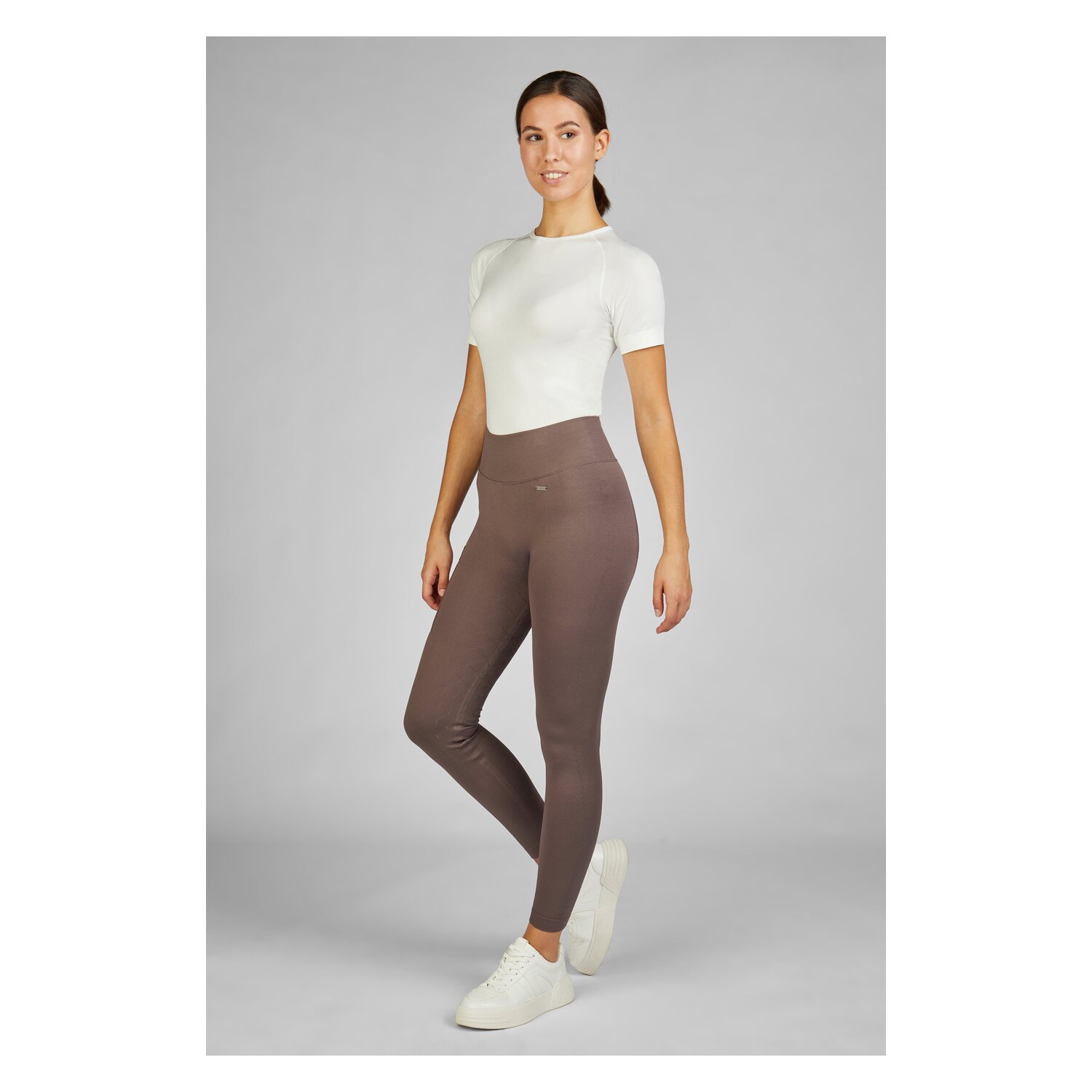 ESKADRON Classic Sports Reitleggings Riding Tight Seamless - deep taupe
