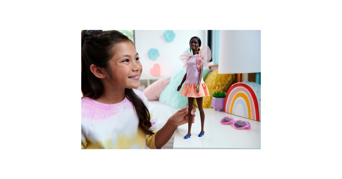 BarbieFashionistas #216 - Peach dress Pop  (65e verjaardag)
