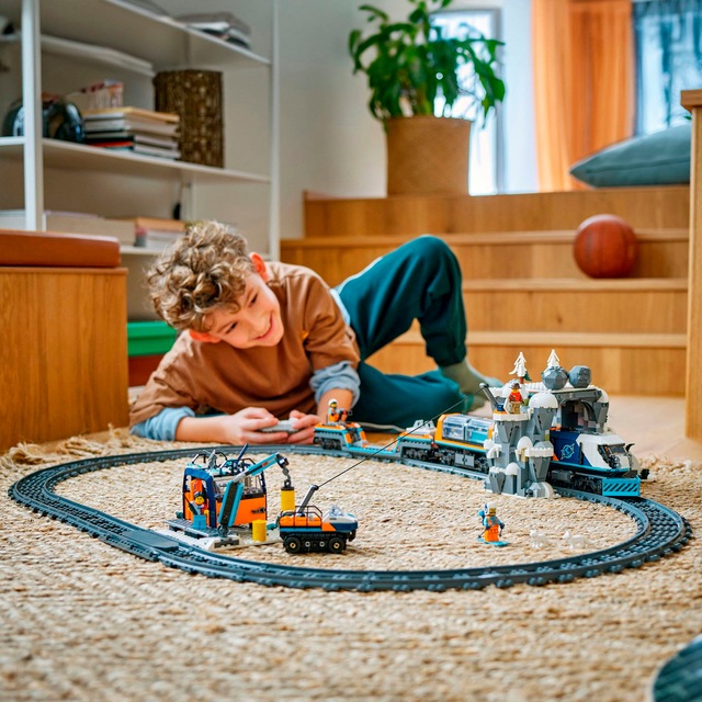 LEGO® Konstruktionsspielsteine »Arktis-Polarexpress (60470), LEGO City« Made in Europe