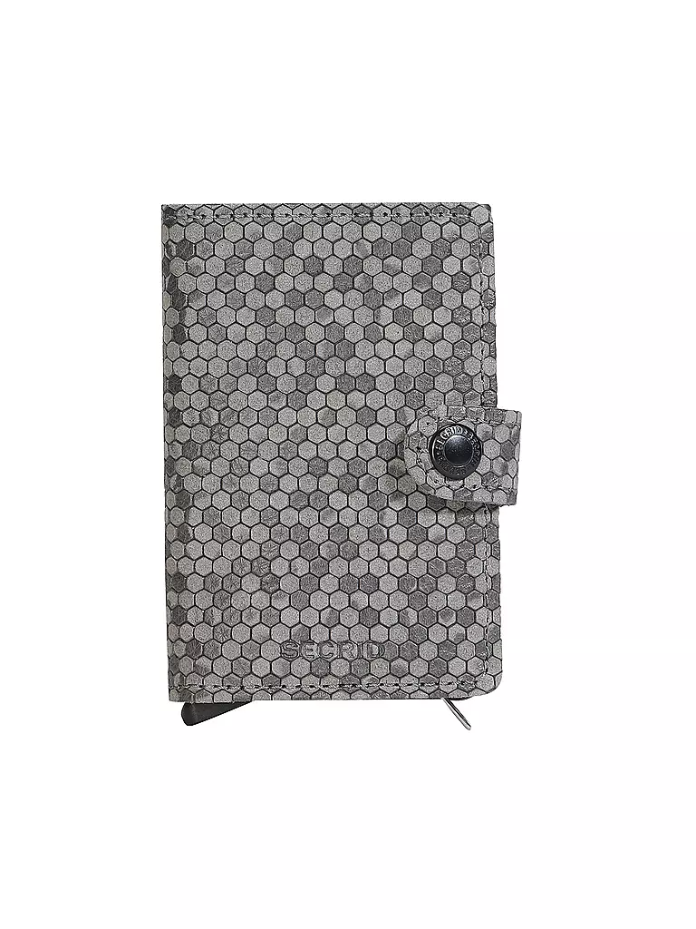 SECRID Miniwallet HEXAGON Grey grau