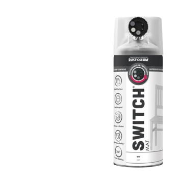 Rust-Oleum Switch spuitlak mat wit 400 ml