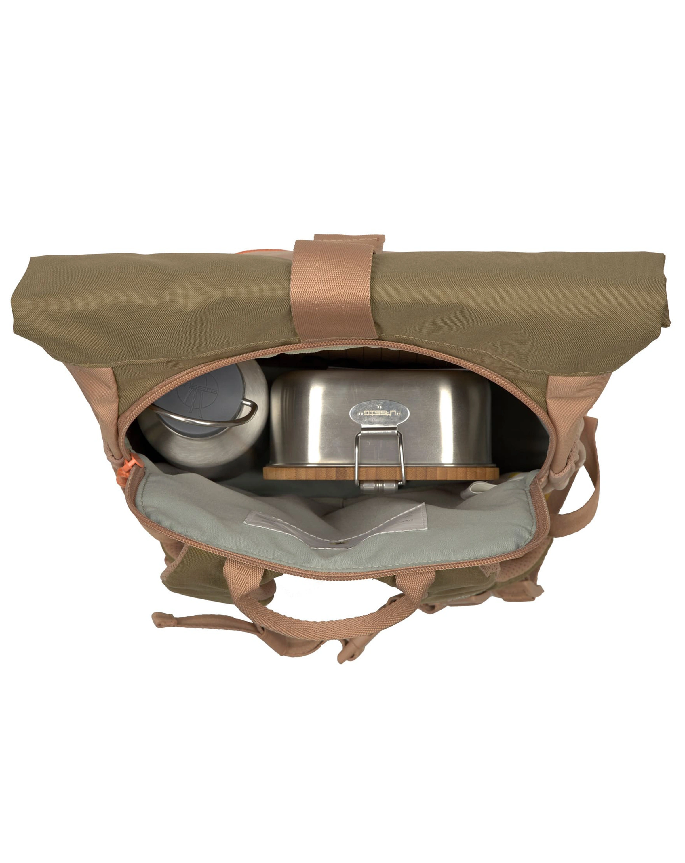 Rolltop-Rucksack NATURE (32,5x23x11) in hazelnut