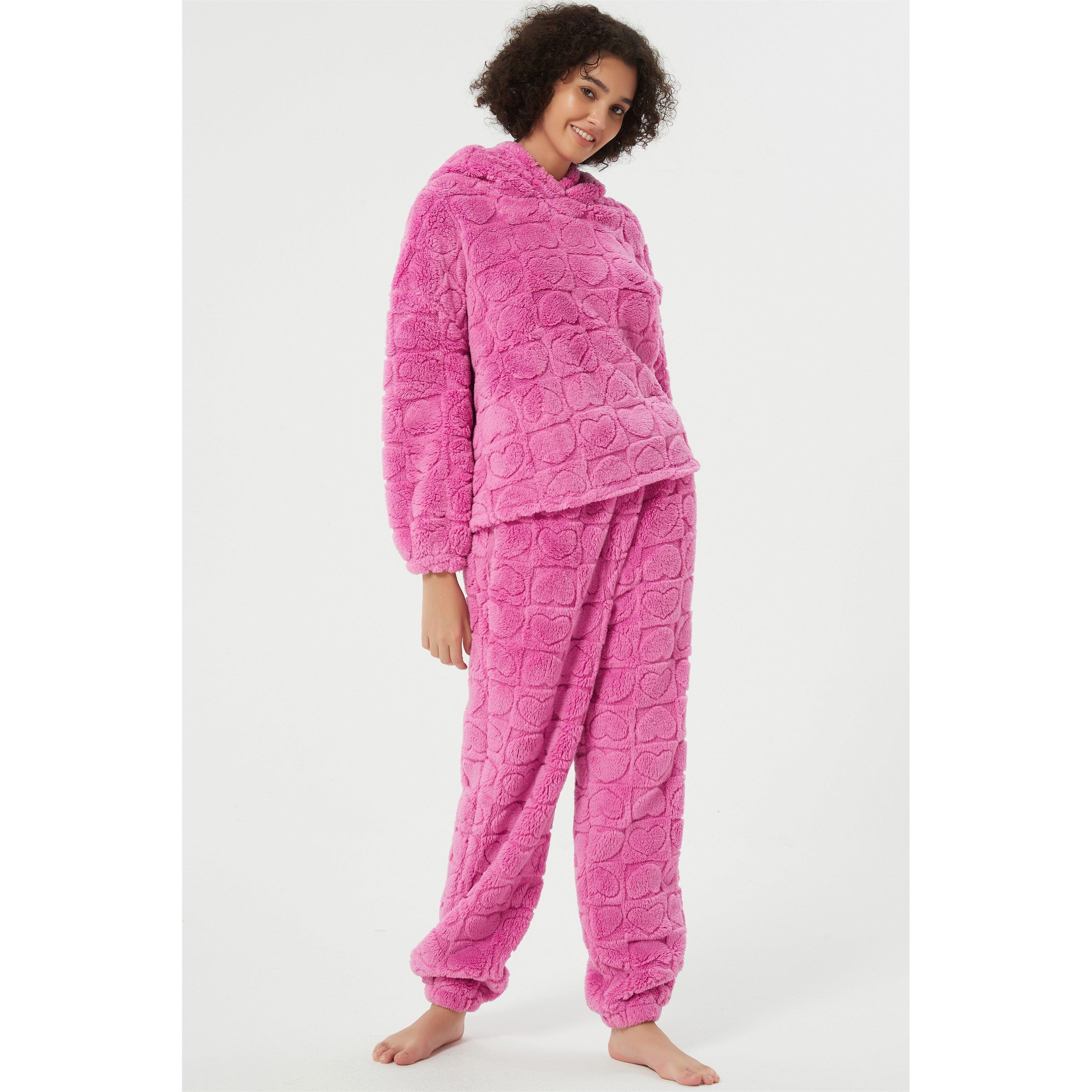 Linea Ladies Heart Burnout Lounge Set