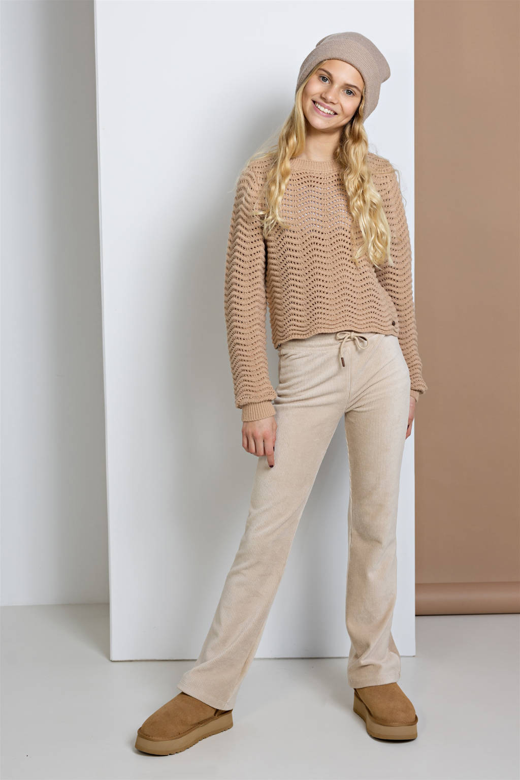 NoBell’ flared broek Sady ivoor
