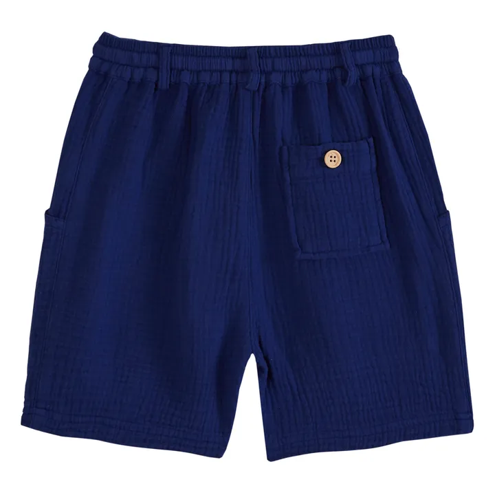 Emile et Ida Short Gaze de Coton | Bleu