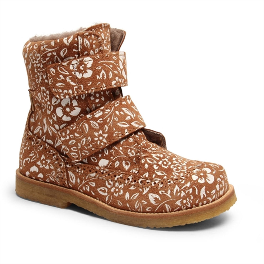 Elba Tex Støvler Brandy Flowers - Bisgaard