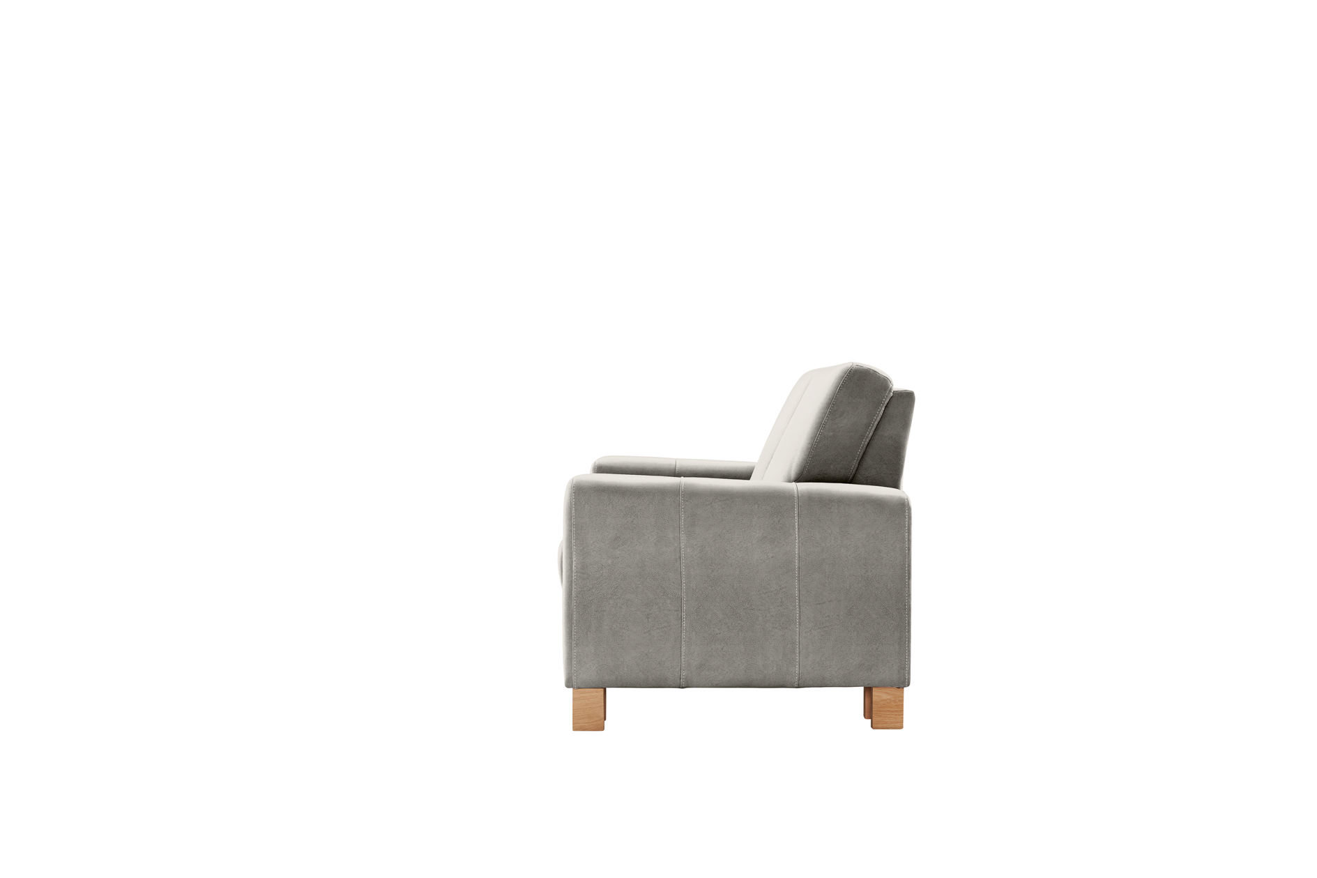 polsterpower 2-Sitzer-Sofa - Saddle alu - Basismodell