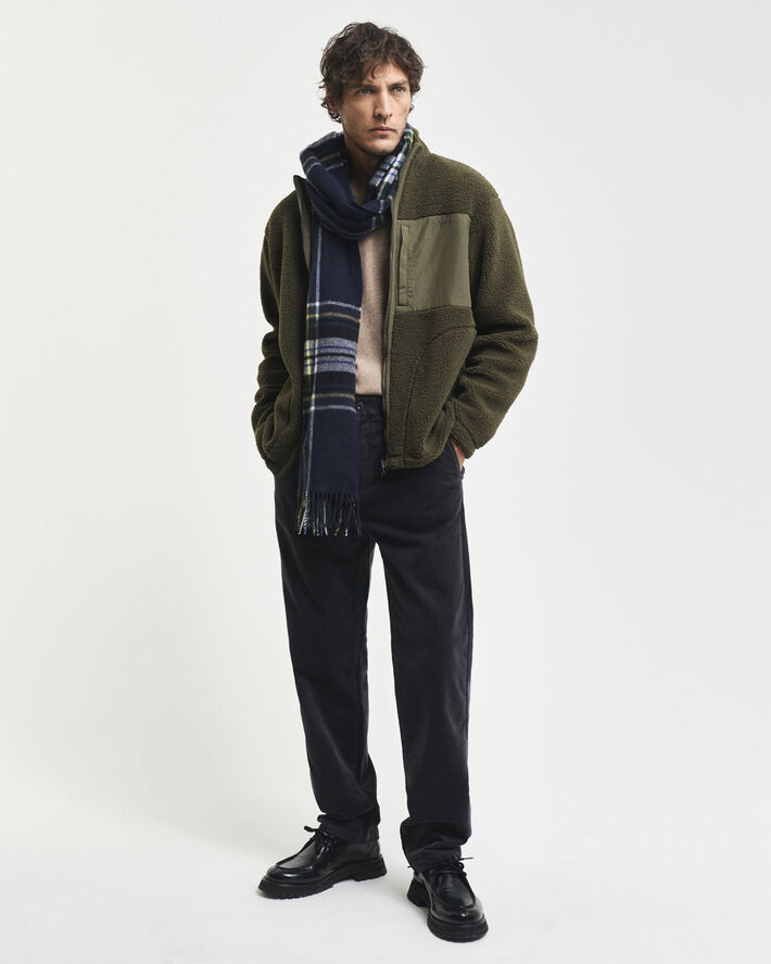 Gant REGULAR CORD CHINOS Black grey