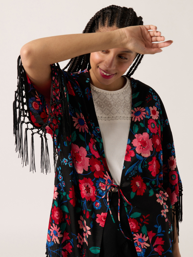 Kimono détail franges