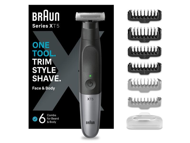 Braun Multirasierer Series X T5200 Face   Body Barttrimmer, Elektrorasierer und Bodygroomer in einem Gerät