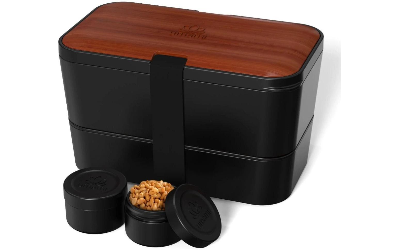 Lunchbox Nestable L Sapele BlackPraktische und nachhaltige Lunchbox