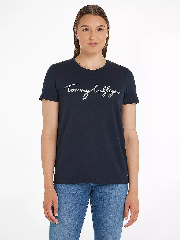 TOMMY HILFIGER T-Shirt  Regular Fit  blau