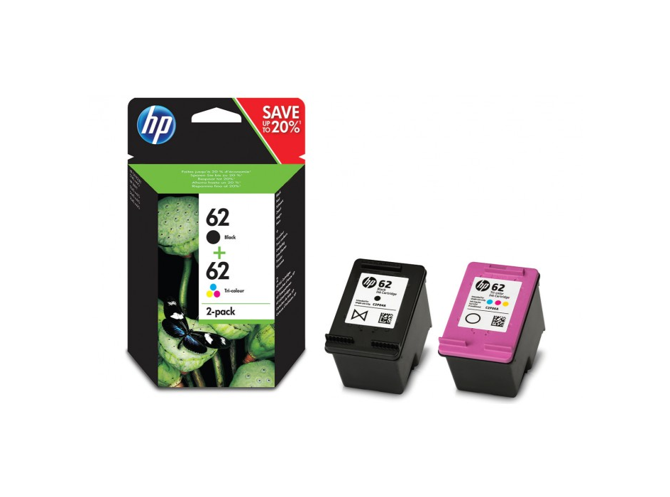 TINTEIRO HP N9J71AEBL 62 PACK PRETO COR