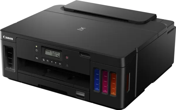 Canon PIXMA G5050 - Printer - farve - Duplex - blækprinter - kan genopfyldes - A4/Legal - op til 13 ipm (mono) / op til 6.8 ipm (farve) - kapacitet: 350 ark - USB 2.0, LAN, Wi-Fi(n)