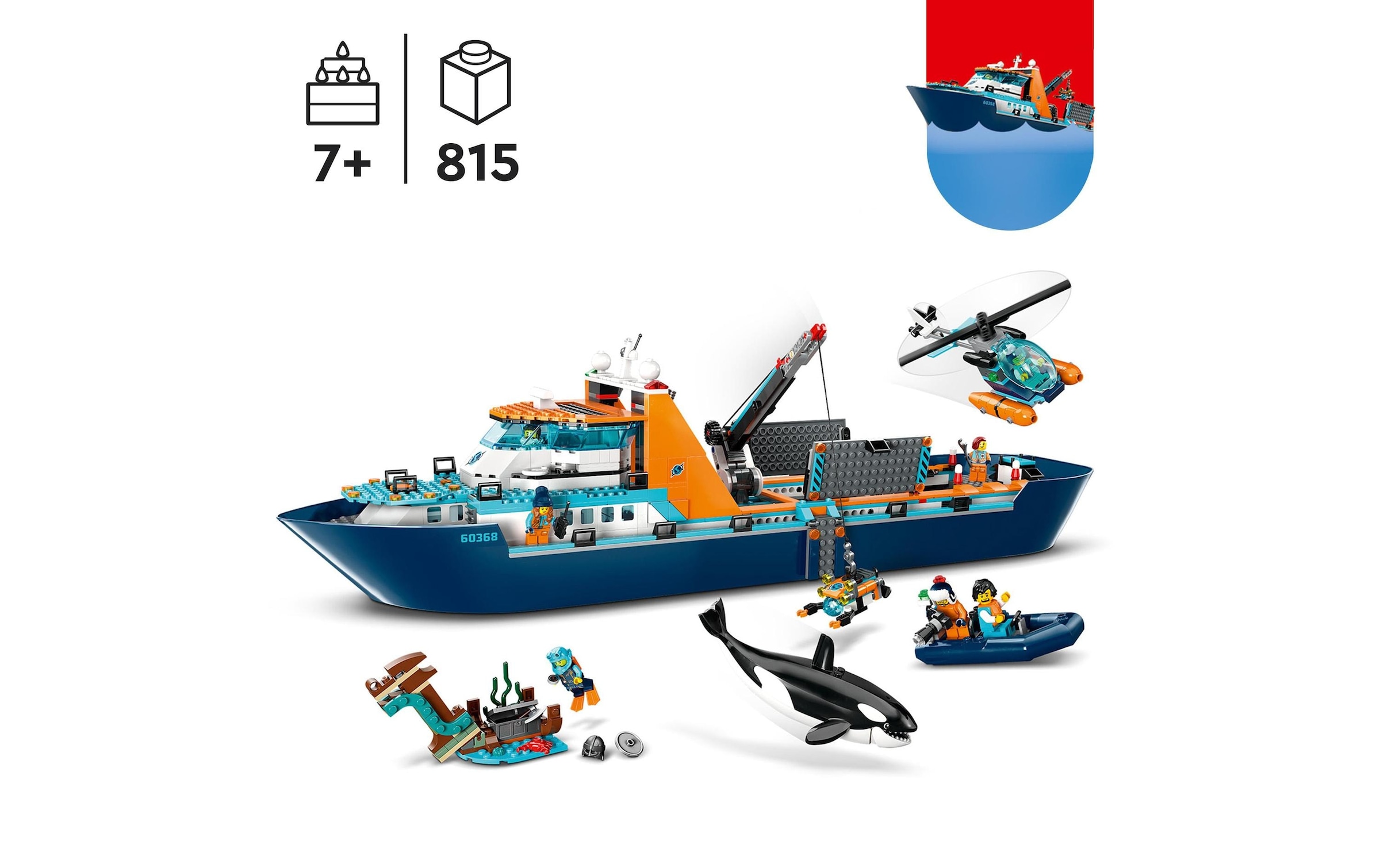LEGO® Spielbausteine »City Arktis-Forschungsschiff«