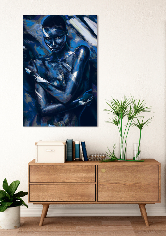 Akustikbild AKT KÖRPERBEMALUNG 80x120cm, 7kg