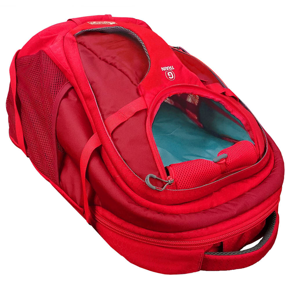 Kurgo G-train Hondenrugzak - Reistas - rood - 53x23x1 cm