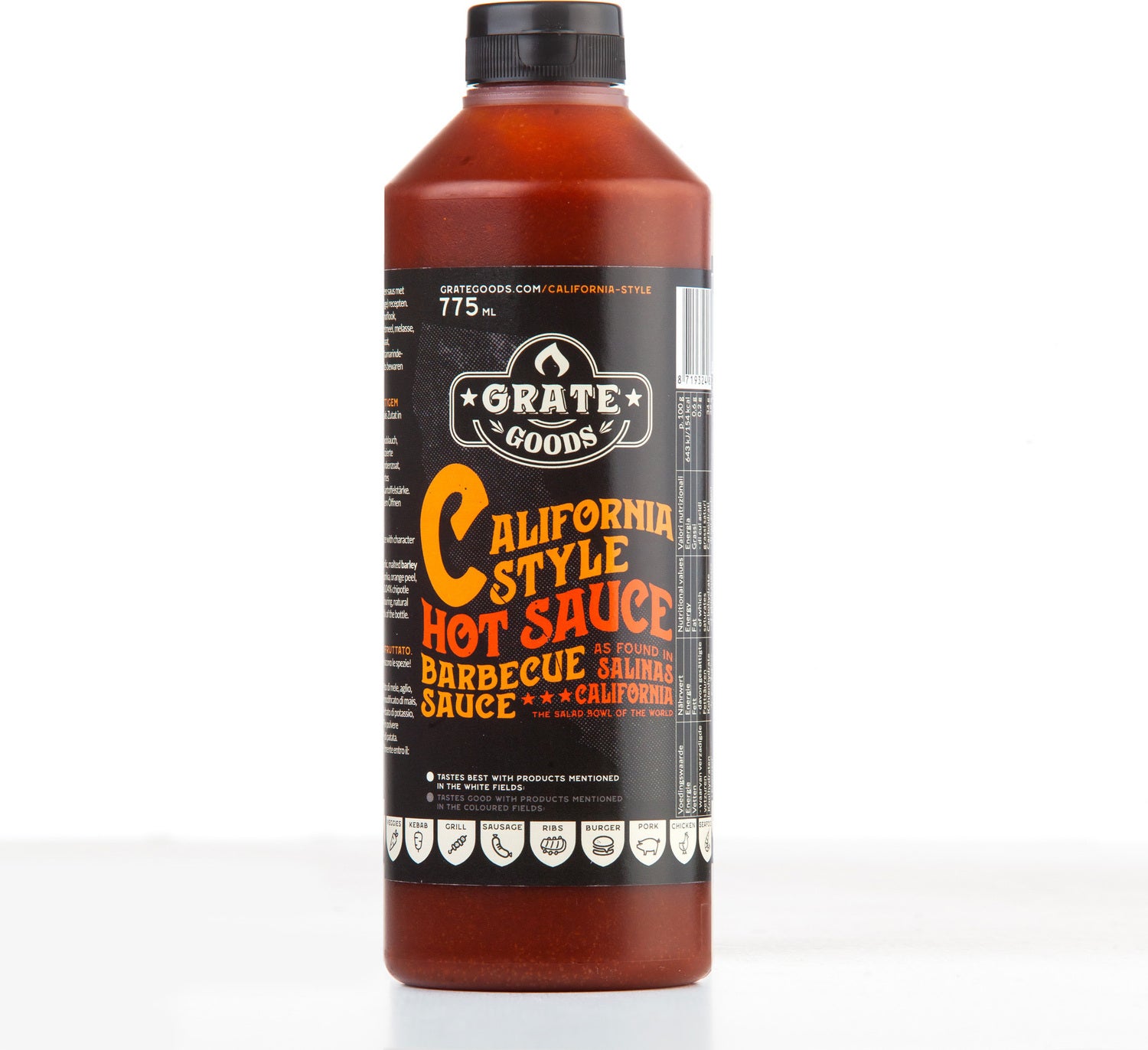 Grate Goods barbecuesaus California hot 775 ml