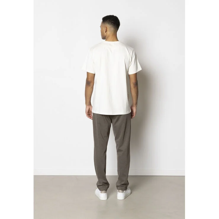 Clean Cut Copenhagen Cross Logo Organic Tee Ecru