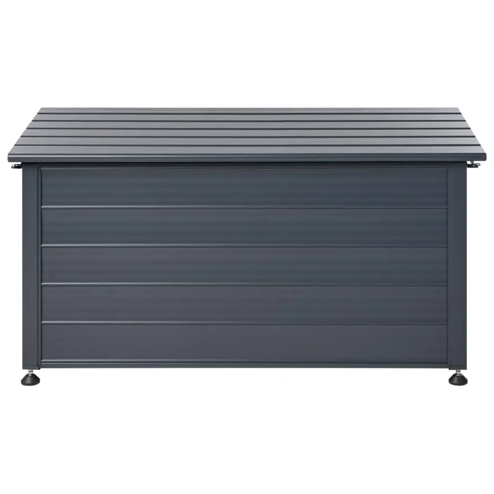 CAMPALTO - Kussenbox - Donkergrijs - 123 x 60 cm - Aluminium