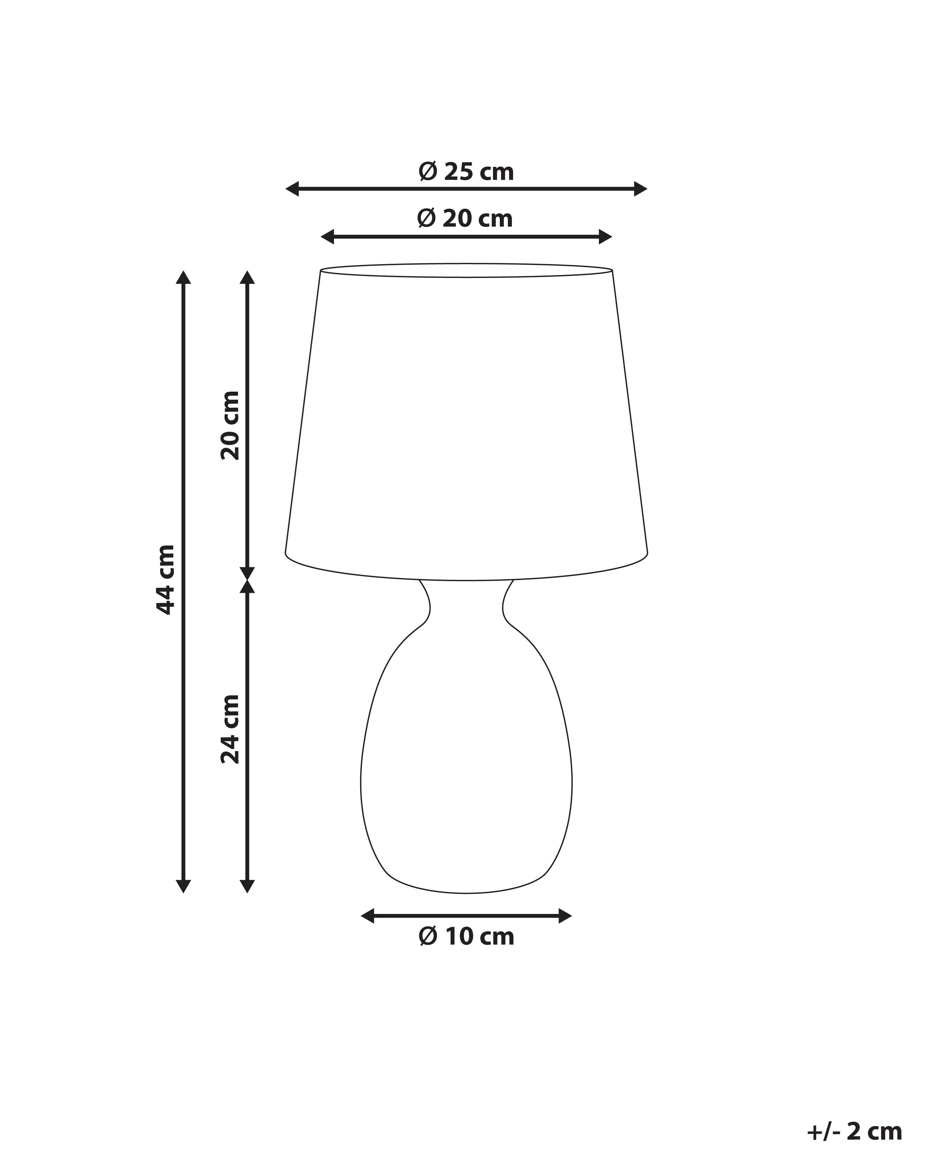 Tafellamp AGUAN Keramiek Lichtbeige