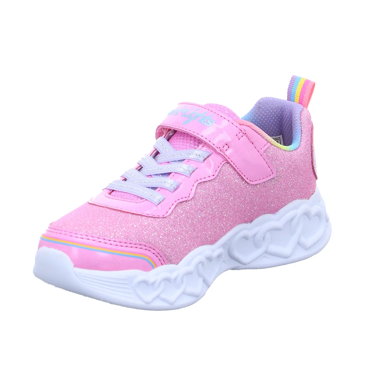 SKECHERS Kleinkinder-Halbschuh Klett Rosa Textil  Sneaker