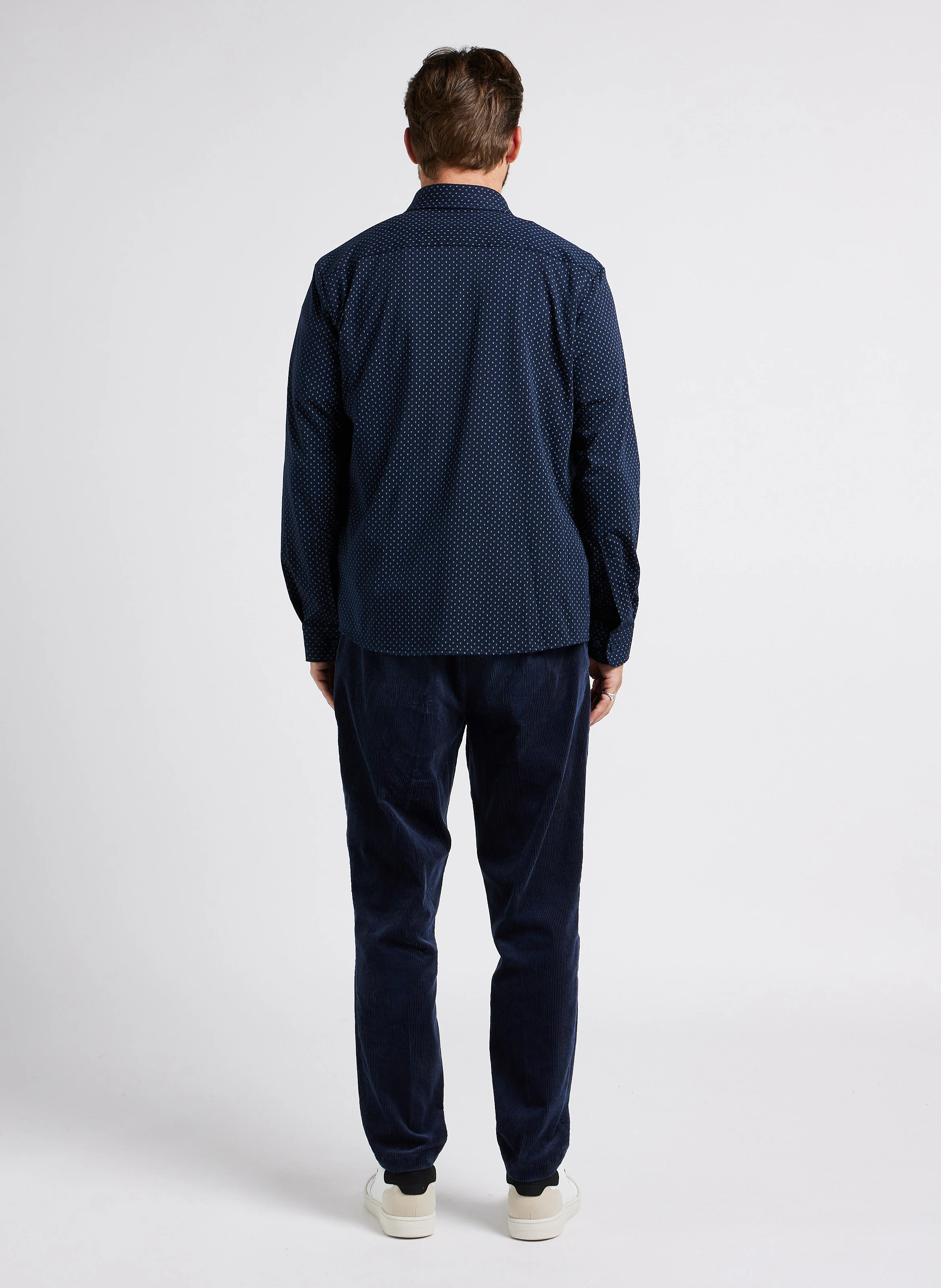 THE FINCH - Pantalon fuselé en coton mélangé | Bleu