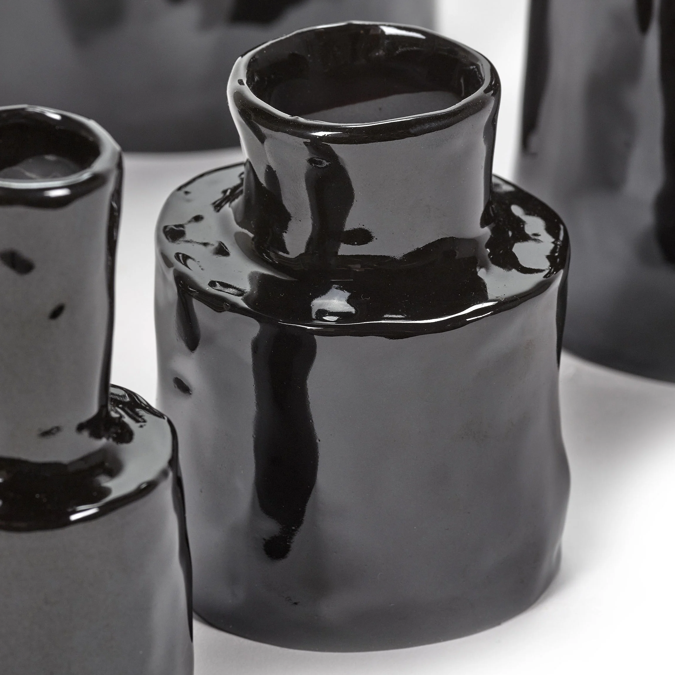 HÉLÉNA 4 - Vase céramique | Noir