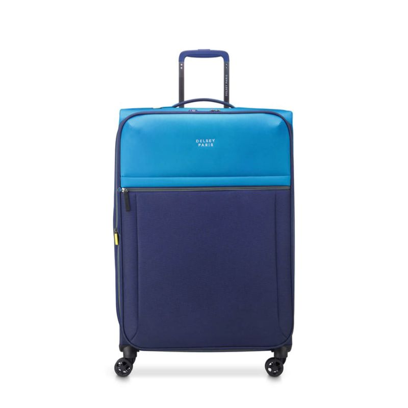 Valise souple Brochant 3 Extensible 78 cm Bleu Outremer