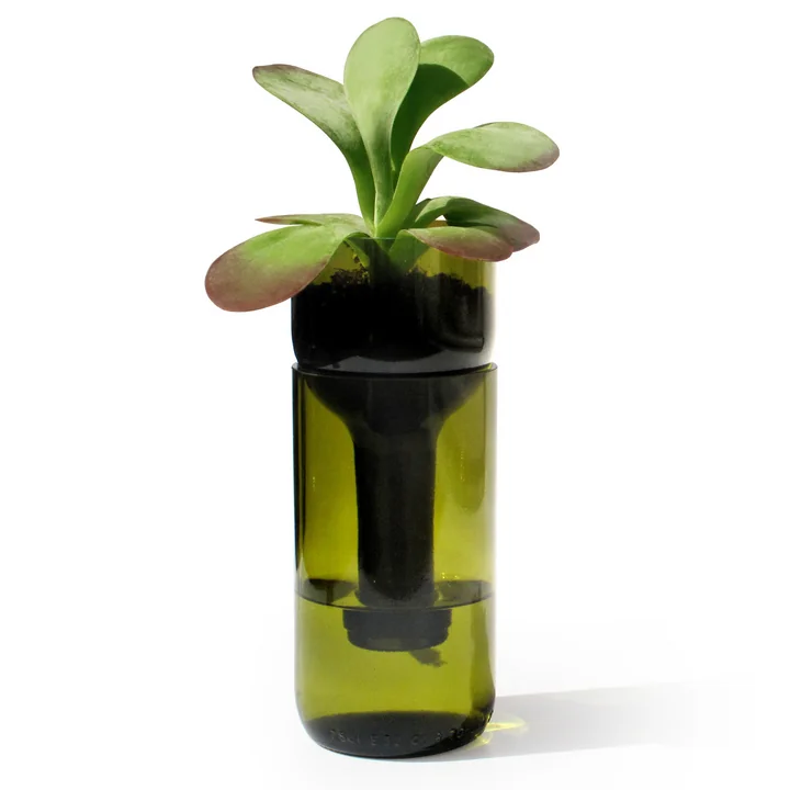 side by side - Self Watering Bottle Blumentopf, grün