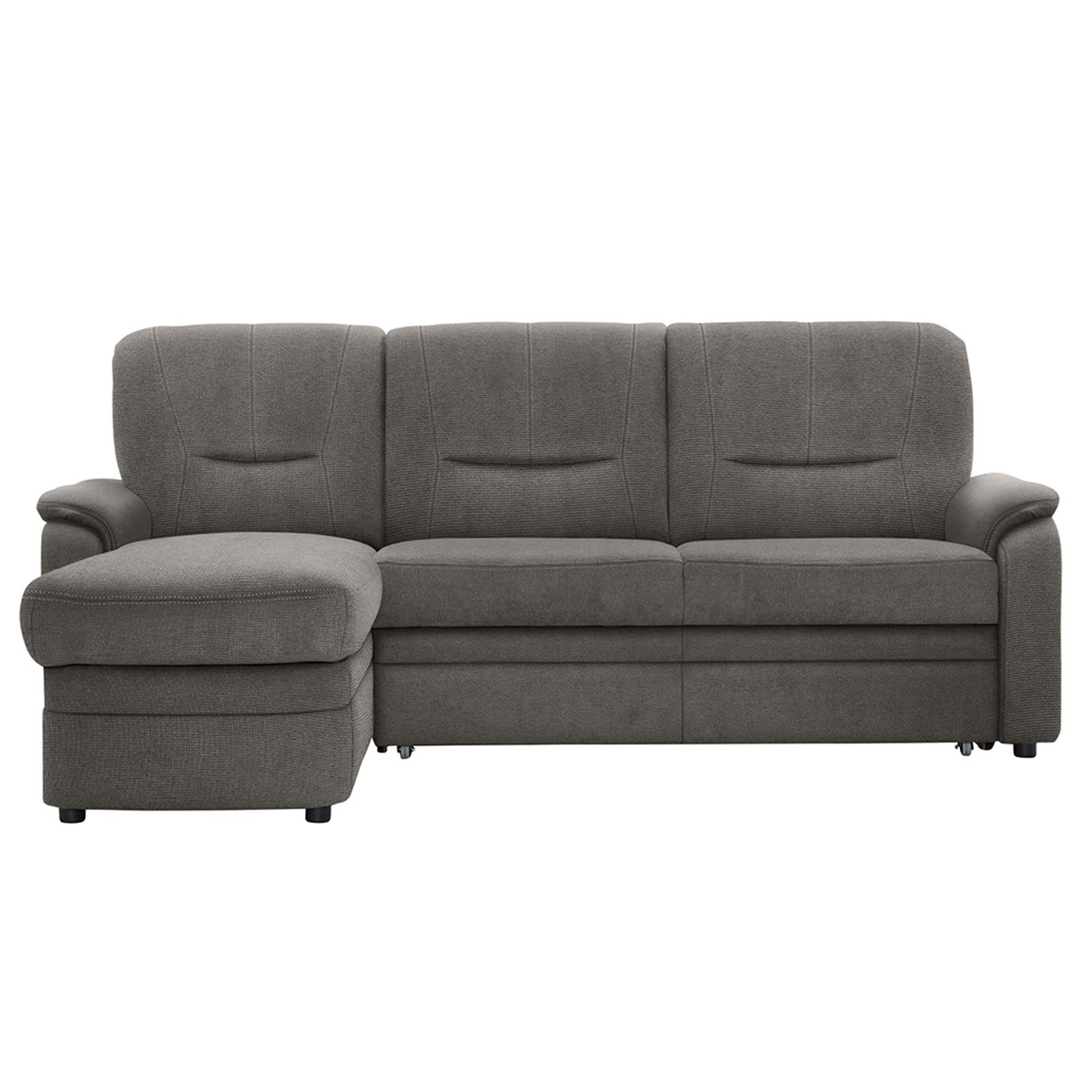polsterpower Ecksofa - Belle grey - Basismodell - Recamiere links