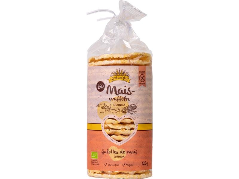 Leib und Gut Bio Maiswaffeln Quinoa 120 g Salzige Quinoa- und Maiswaffeln in Bio-Qualität